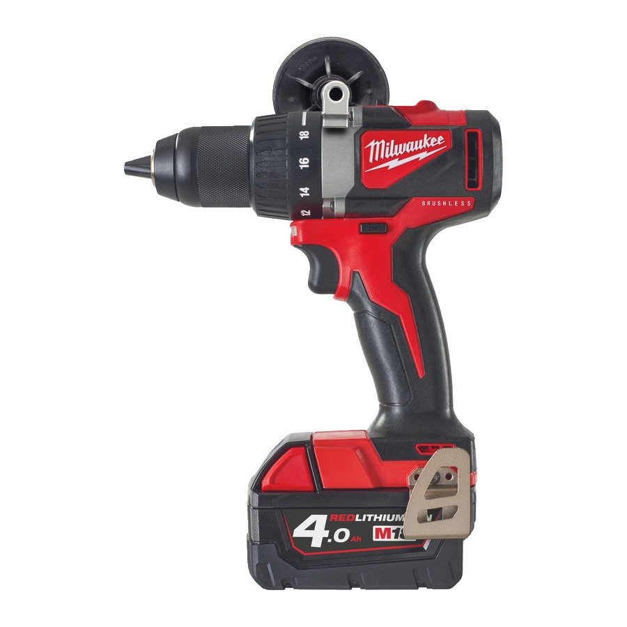 Milwaukee 4933464559 M18 BLDD2-402X Încărcător de găurit cu acumulator, mașină compactă de găurit 18 V 4,0 Ah