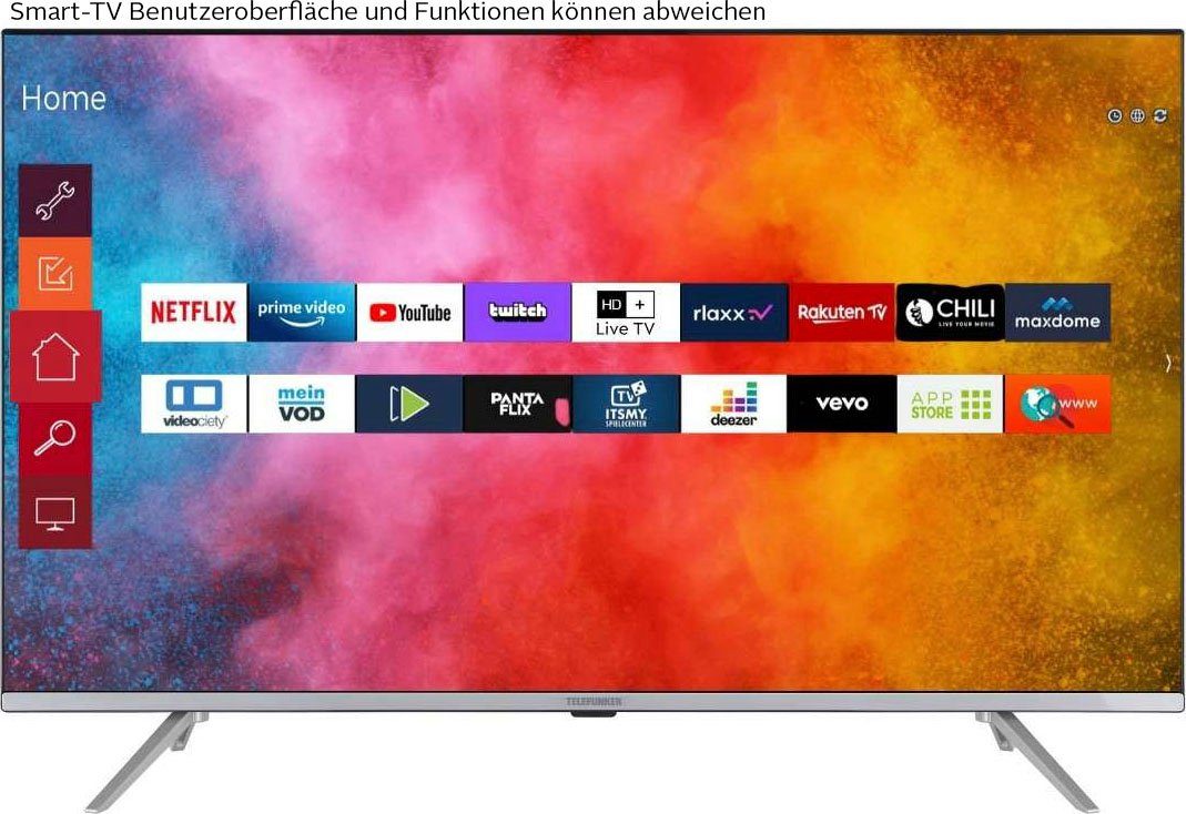 Telefunken D43V850M5CWH LED-Fernseher (108 cm/43 Zoll, 4K Ultra HD, Smart-TV)