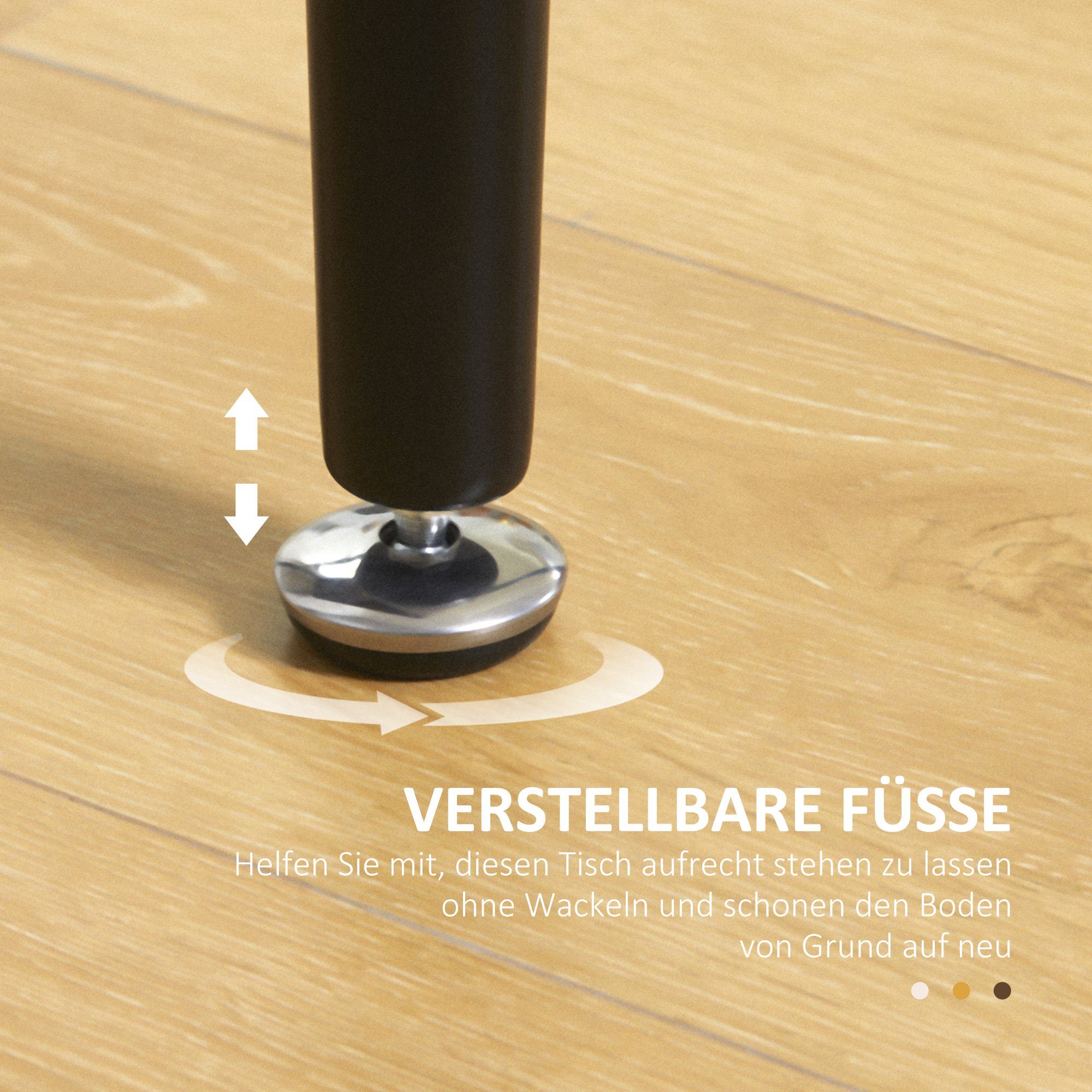 HOMCOM Bartisch Esszimmertisch (Stehtisch, 1-St., Küchentisch), BxLxH: 58 x 118 x 108 cm