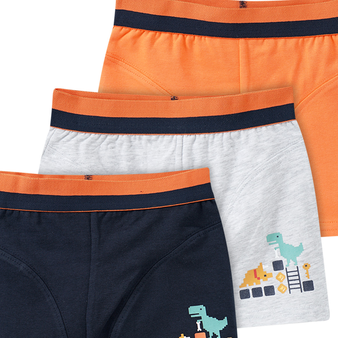 3 Jungen Boxer mit Gaming-Print
