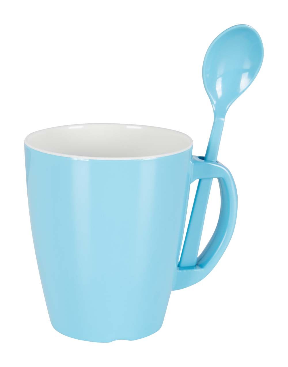 Gimex Colour Line Rainbow 4er-Set Becher mit Löffeln