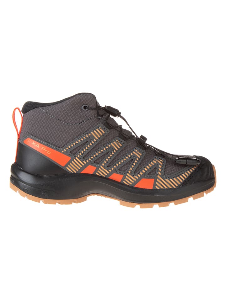 SALOMON Wanderschuhe XA PRO V8 MID CSWP J Mgnt/Acorn/Ch in Anthrazit/ Orange günstig kaufen