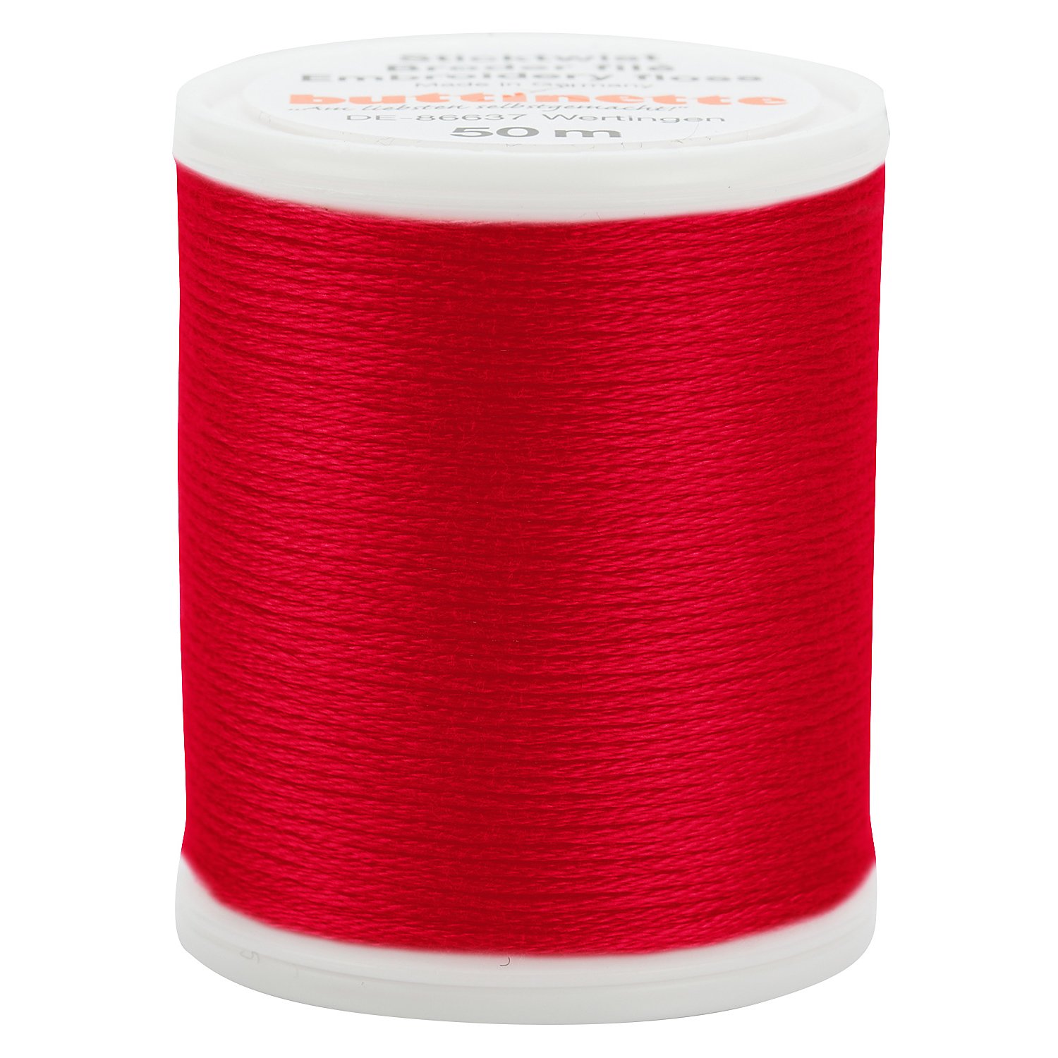 Original buttinette Sticktwist, rot, 50 m