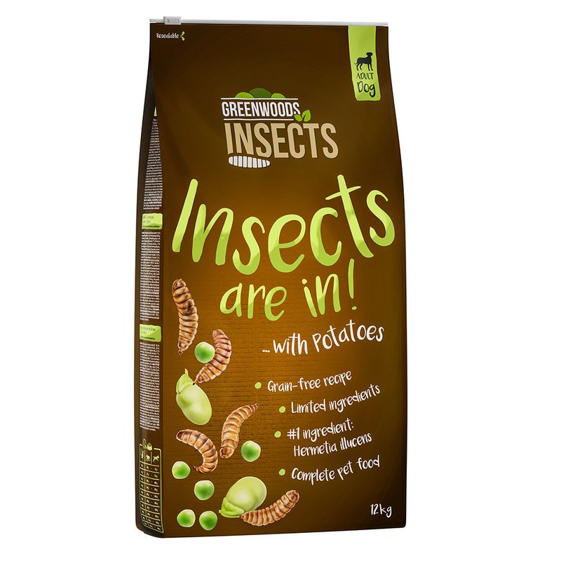 Greenwoods Insects Insekten mit Kartoffeln, Erbsen und Favabohnen