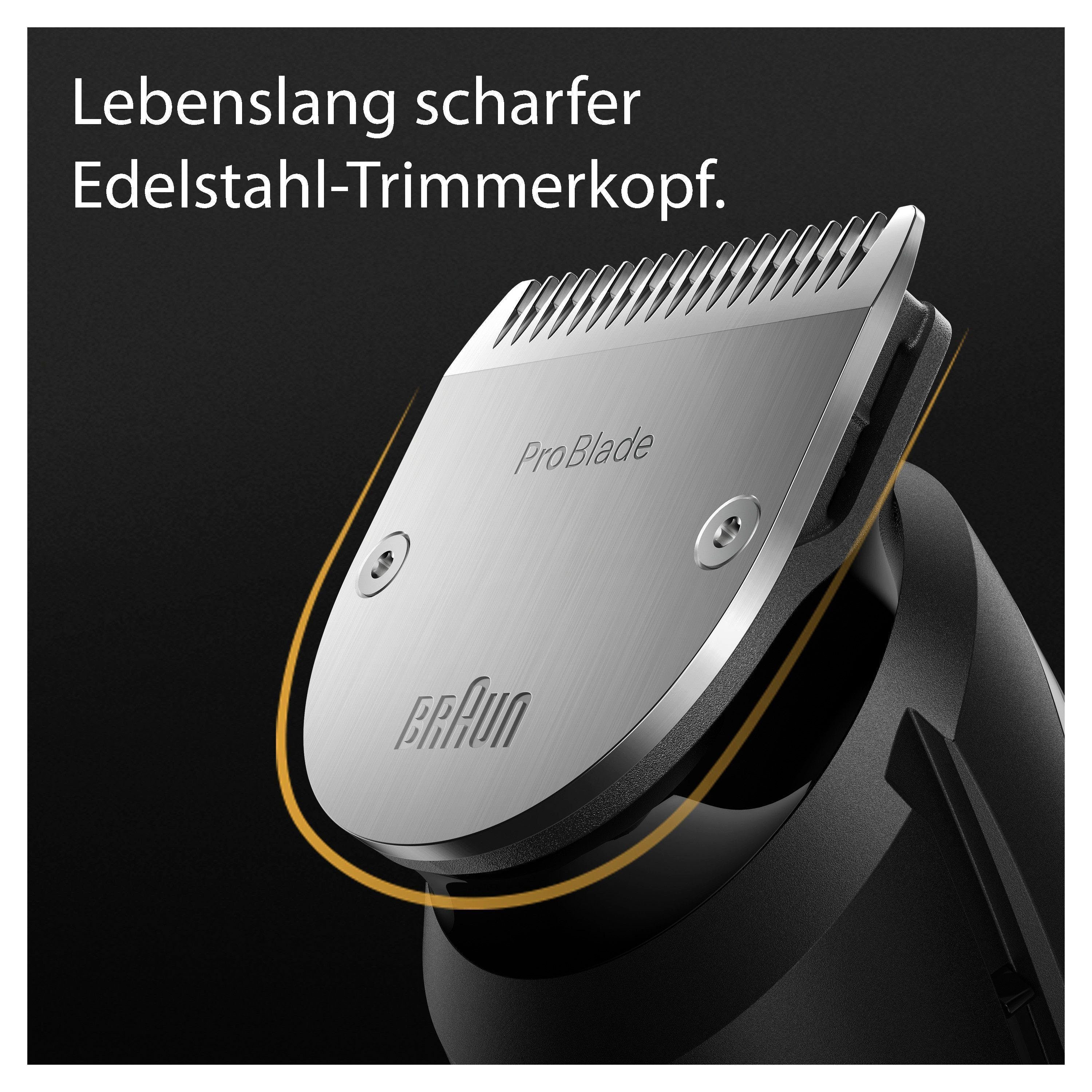 Braun Haarschneider Barttrimmer BT7441, 40 Einstellungen, Wasserdicht