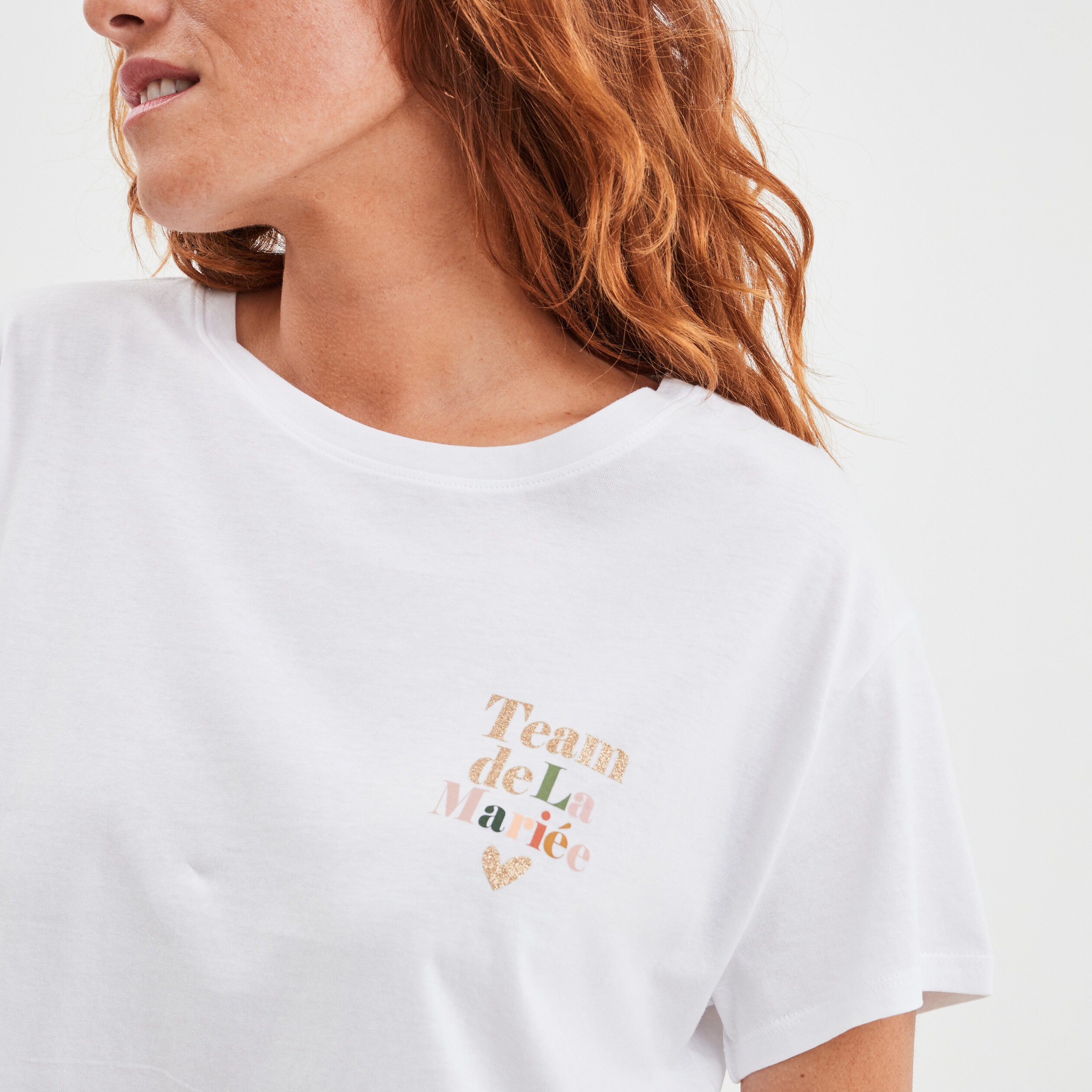 T-shirt EVJF oversize coton blanc femme | La Halle