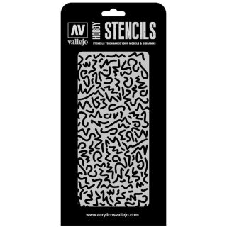 Vallejo Hobby Stencils: Luftwaffe WWII Shingles Camo