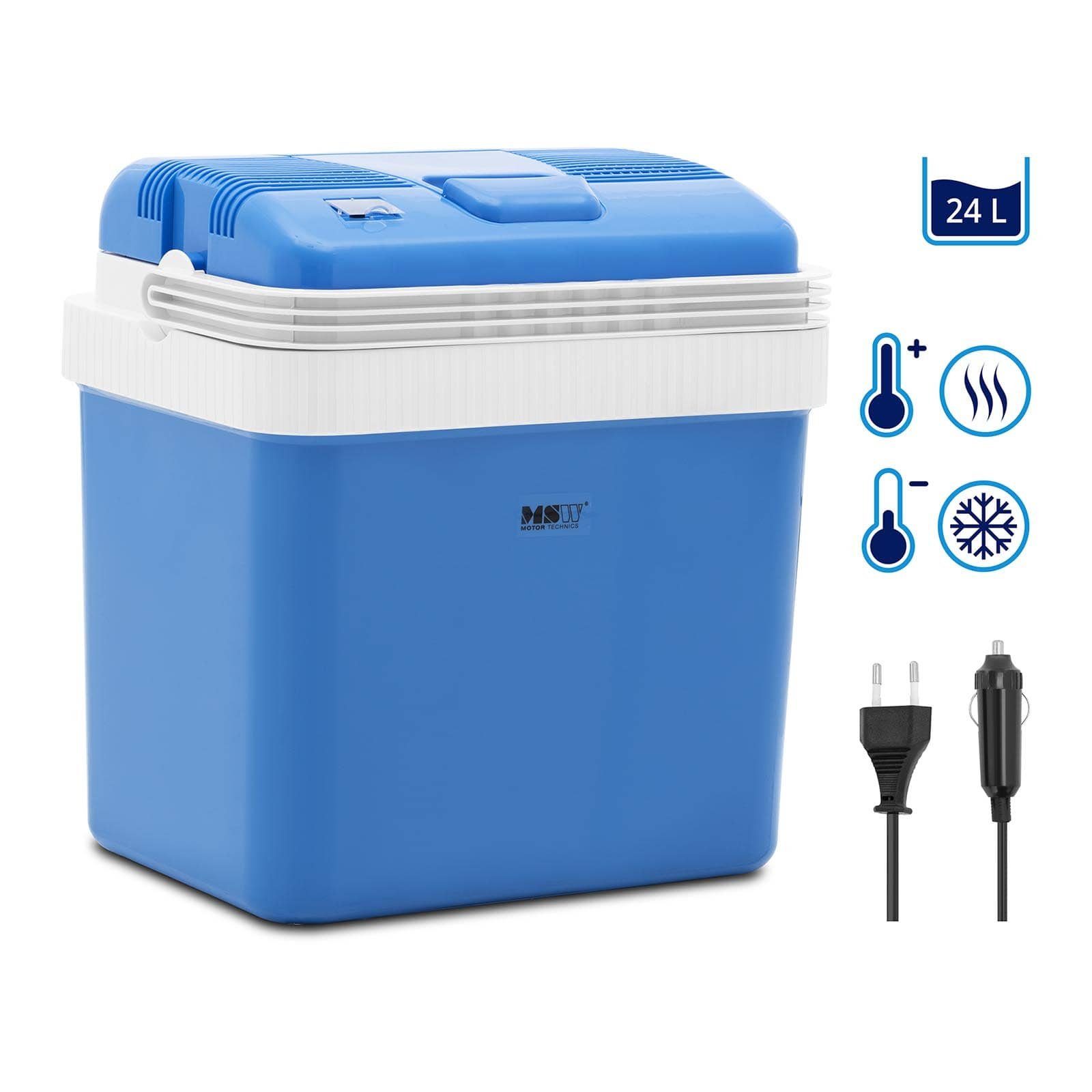 MSW Elektrische Kühlbox Elektrische Kühlbox12V/230V - 2-in-1-Gerät mit Warmhaltefunktion - 24L