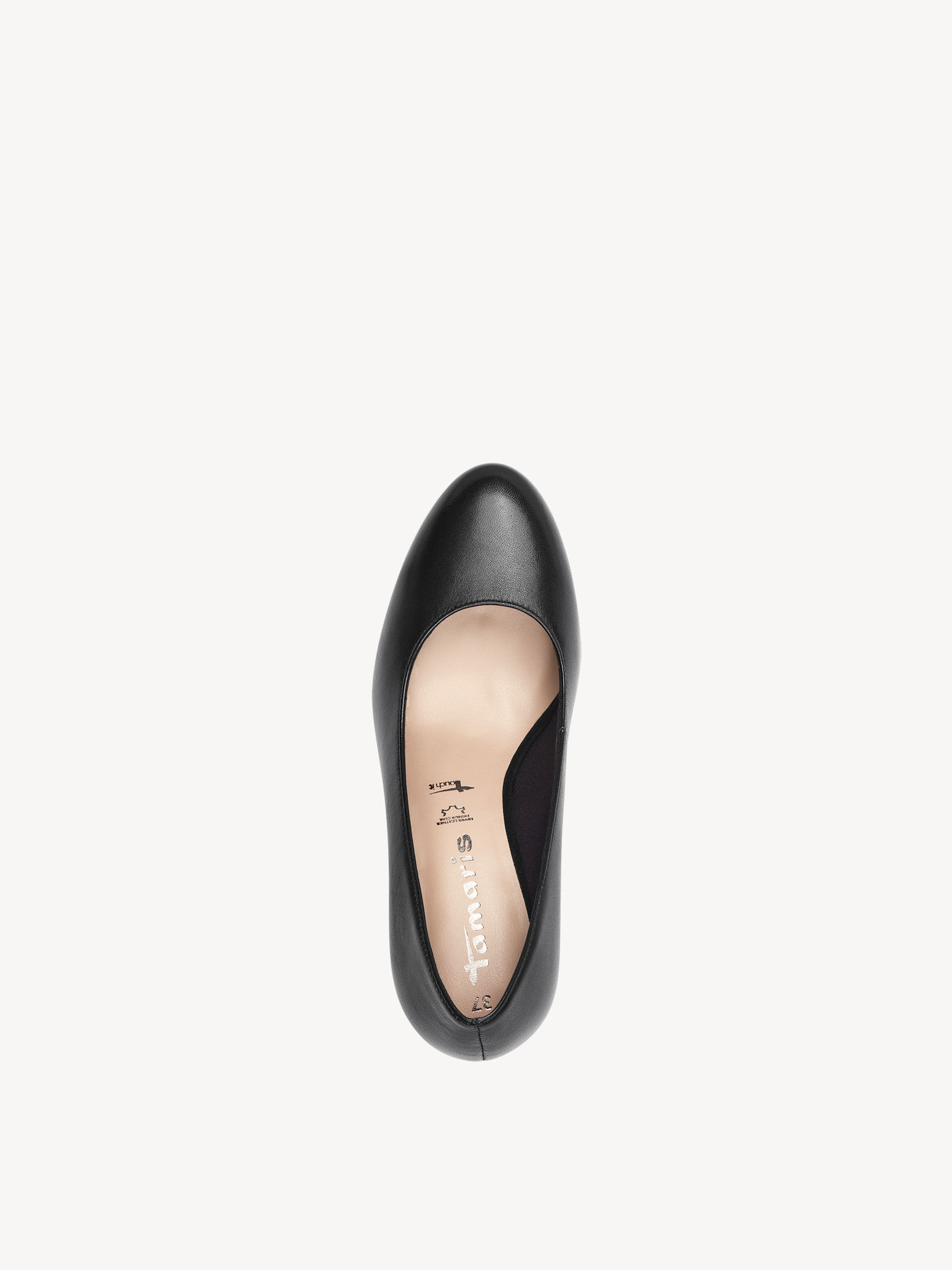 Escarpin en cuir - noir