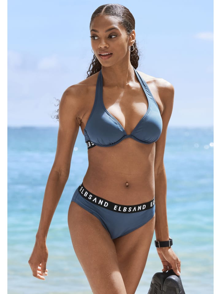 ELBSAND Bügel-Bikini in rauchblau günstig kaufen