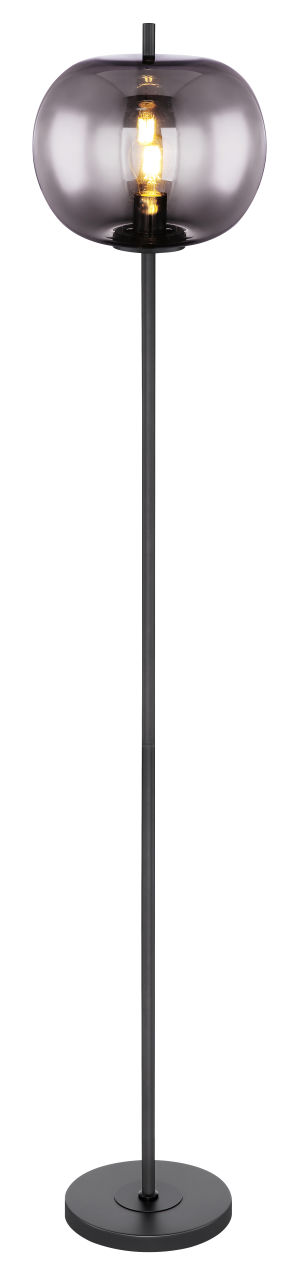 Globo Lighting - BLACKY - Stehleuchte Metall schwarz, 1x E27