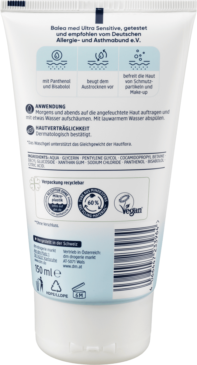 Waschgel Ultra Sensitive, 150 ml