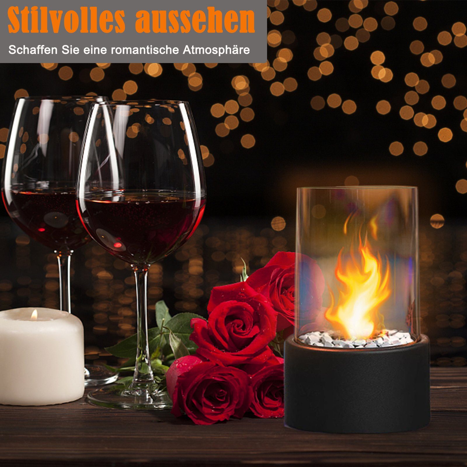 AUFUN Dekokamin Bioethanol Kamin, Indoor und Outdoor