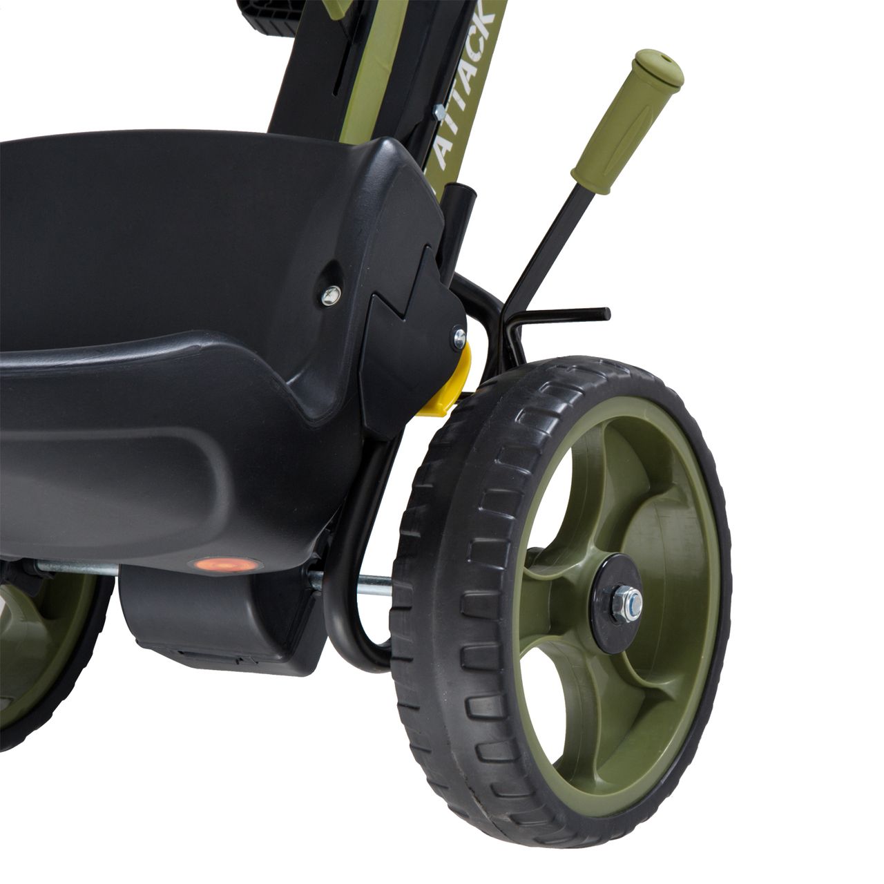 HOMCOM Go Kart Tretauto Tretfahrzeug mit Handbremse ab 3 Jahre Kinder Grün 105 x 54 x 61cm