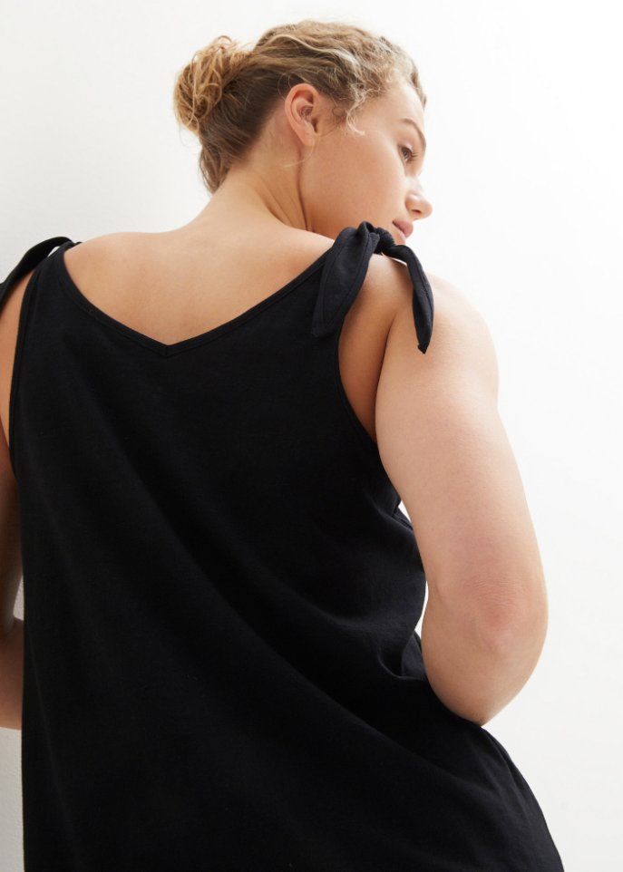 Top mit Knotendetails aus Bio-Baumwolle