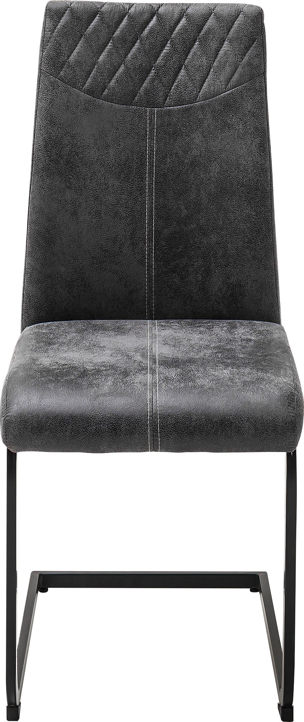 MCA furniture Esszimmerstuhl Aosta (Set, 4 St), Stoffbezug Vintagelook, Stuhl belastbar bis 120 Kg