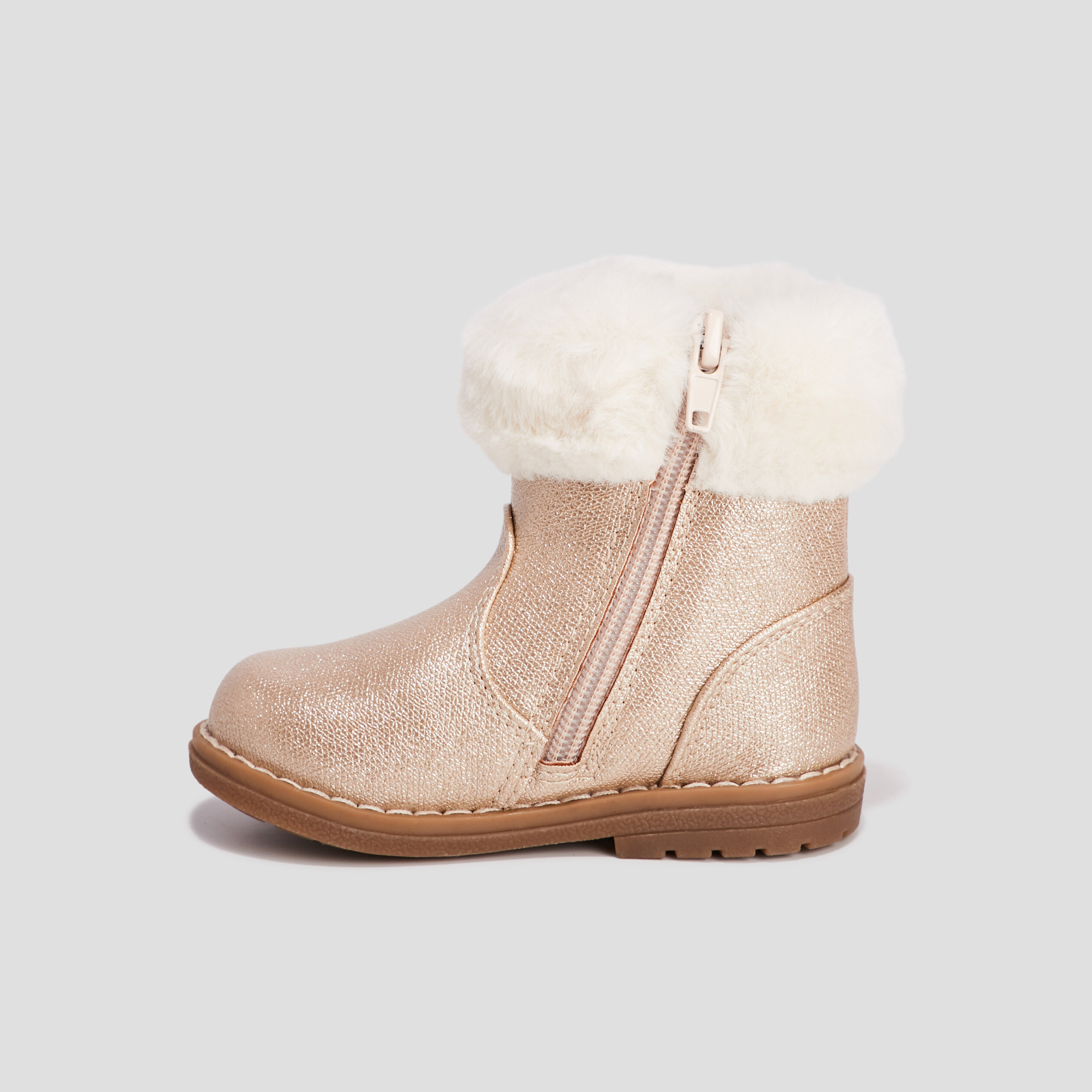 Bottines irisées détail oiseau rose bébé fille | La Halle