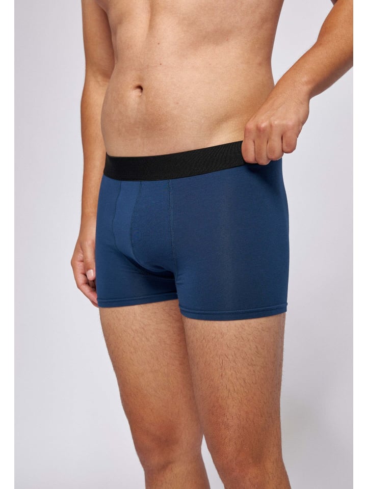SNOCKS Boxershorts ohne Logo aus Bio-Baumwolle 6 Stück in Blau günstig kaufen