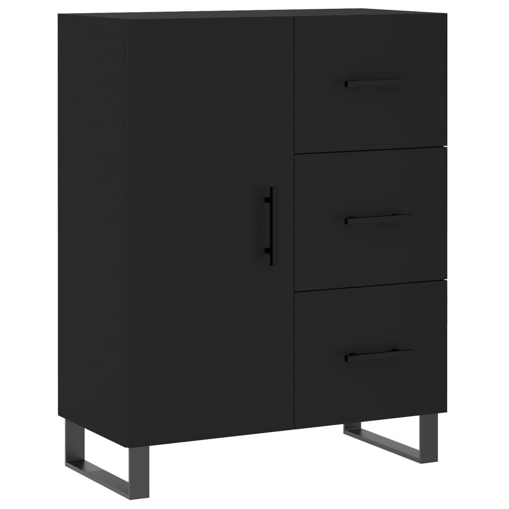 vidaXL Sideboard Sideboard Schwarz 69,5x34x90 cm Holzwerkstoff (1 St)
