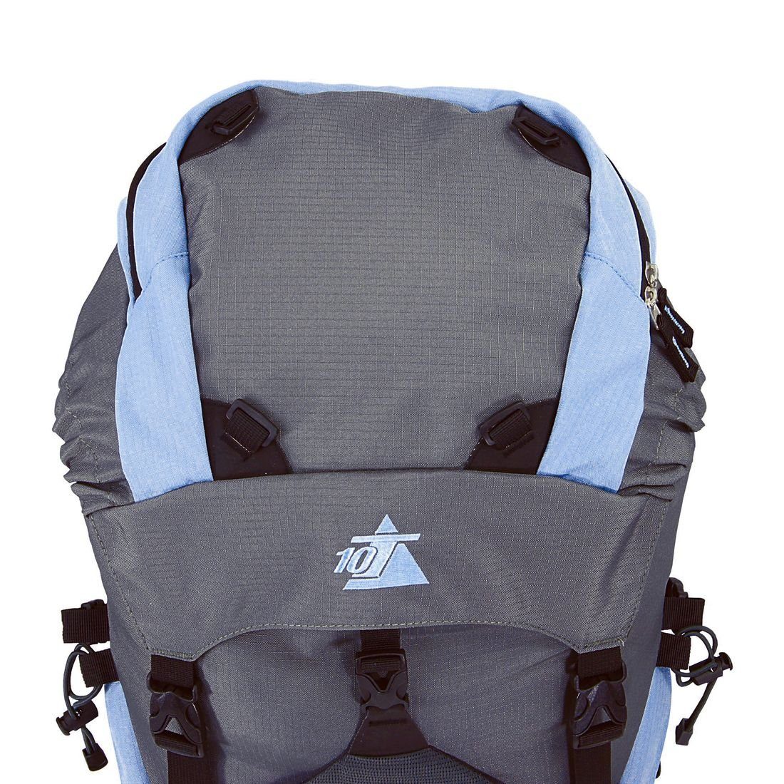 10T Trekkingrucksack 10T Tate 60 - Touren-, Trekking-Rucksack 60 Liter, Funktions-Staufächer, Regenschutz, 1650g