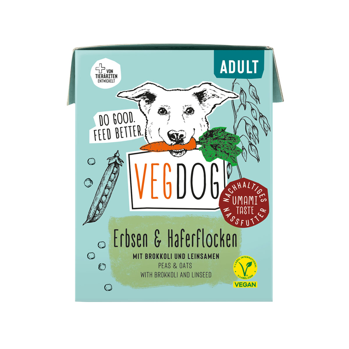VEGDOG Adult Erbsen & Haferflocken im Tetra Pak bei ZooRoyal
