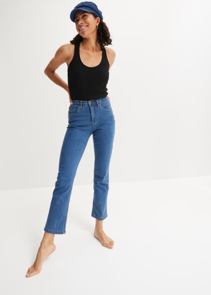 Komfort-Stretch-Jeans, Wide, High Waist