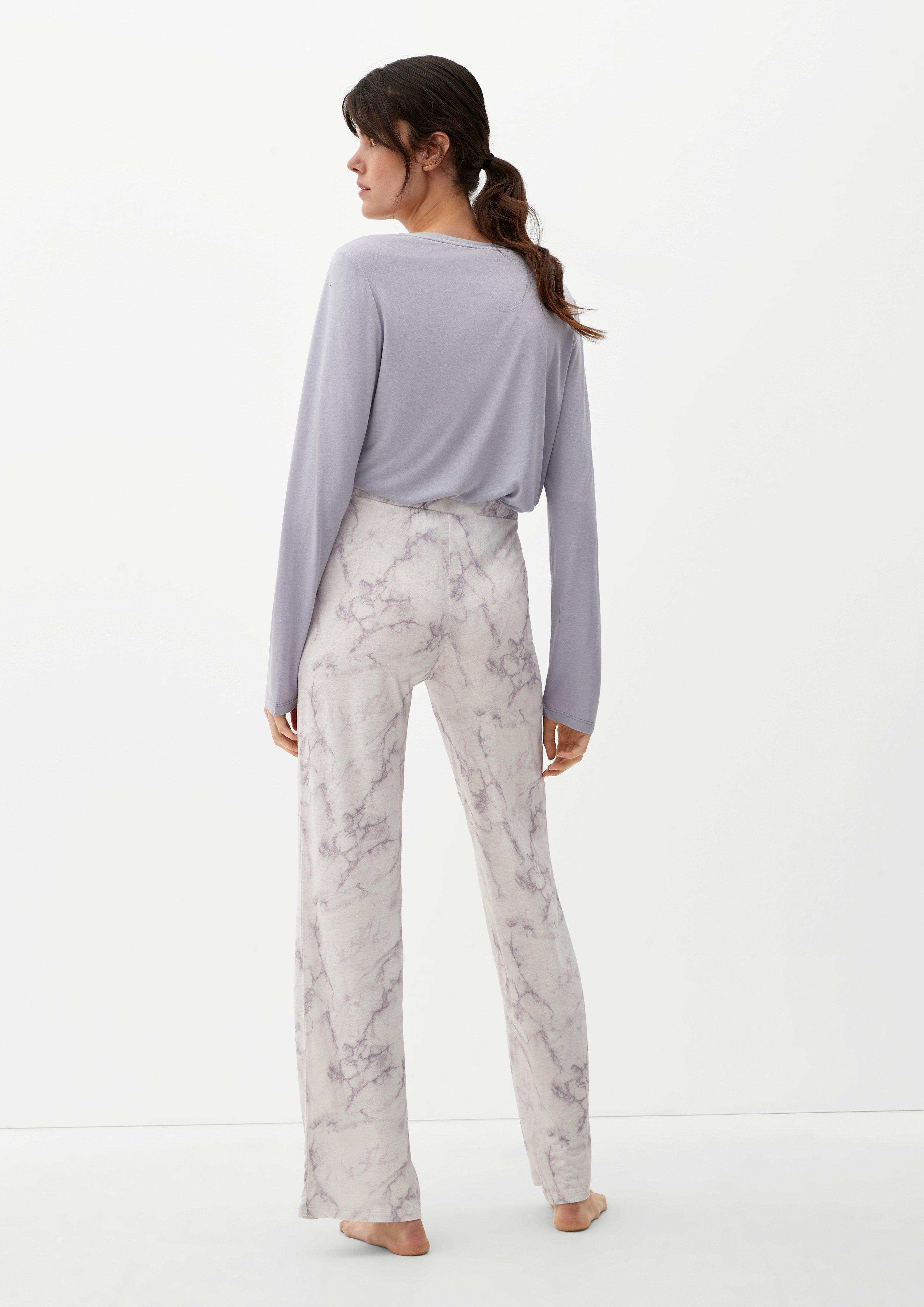 Pyjama mit Marmorprint  6006000-10W3
