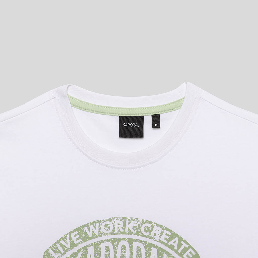 OKIDO  T-shirt blanc Garçon 100% coton