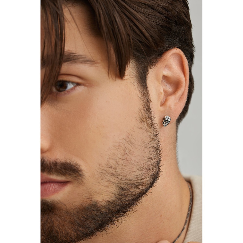 caï Boucle d'oreille unique 925 Argent Boucles d'oreilles