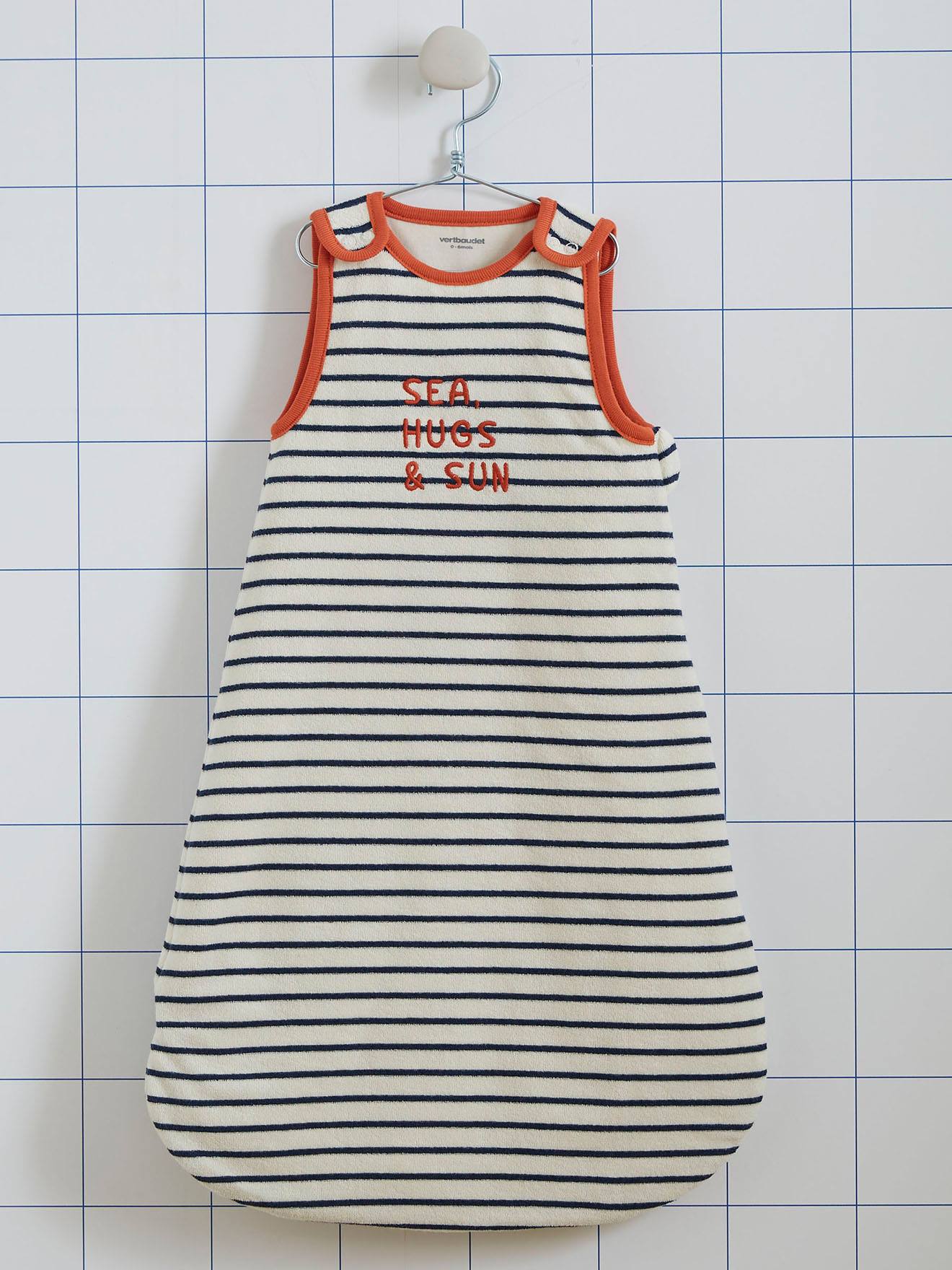 Vertbaudet Baby Sommerschlafsack SUMMER DREAMS Oeko-Tex - braun gestreift
