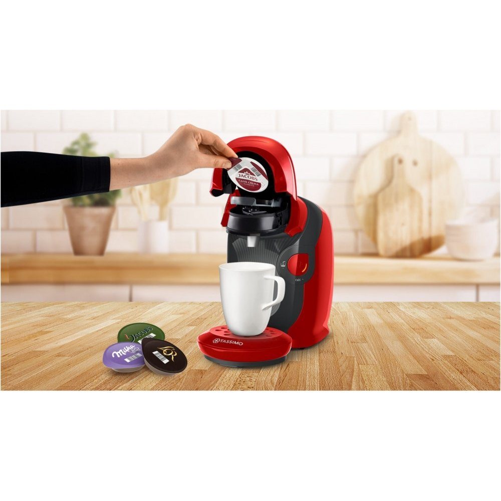 TASSIMO Kapsel-/Kaffeepadmaschine Bosch TAS1103 Tassimo Style - Kapselmaschine - rot
