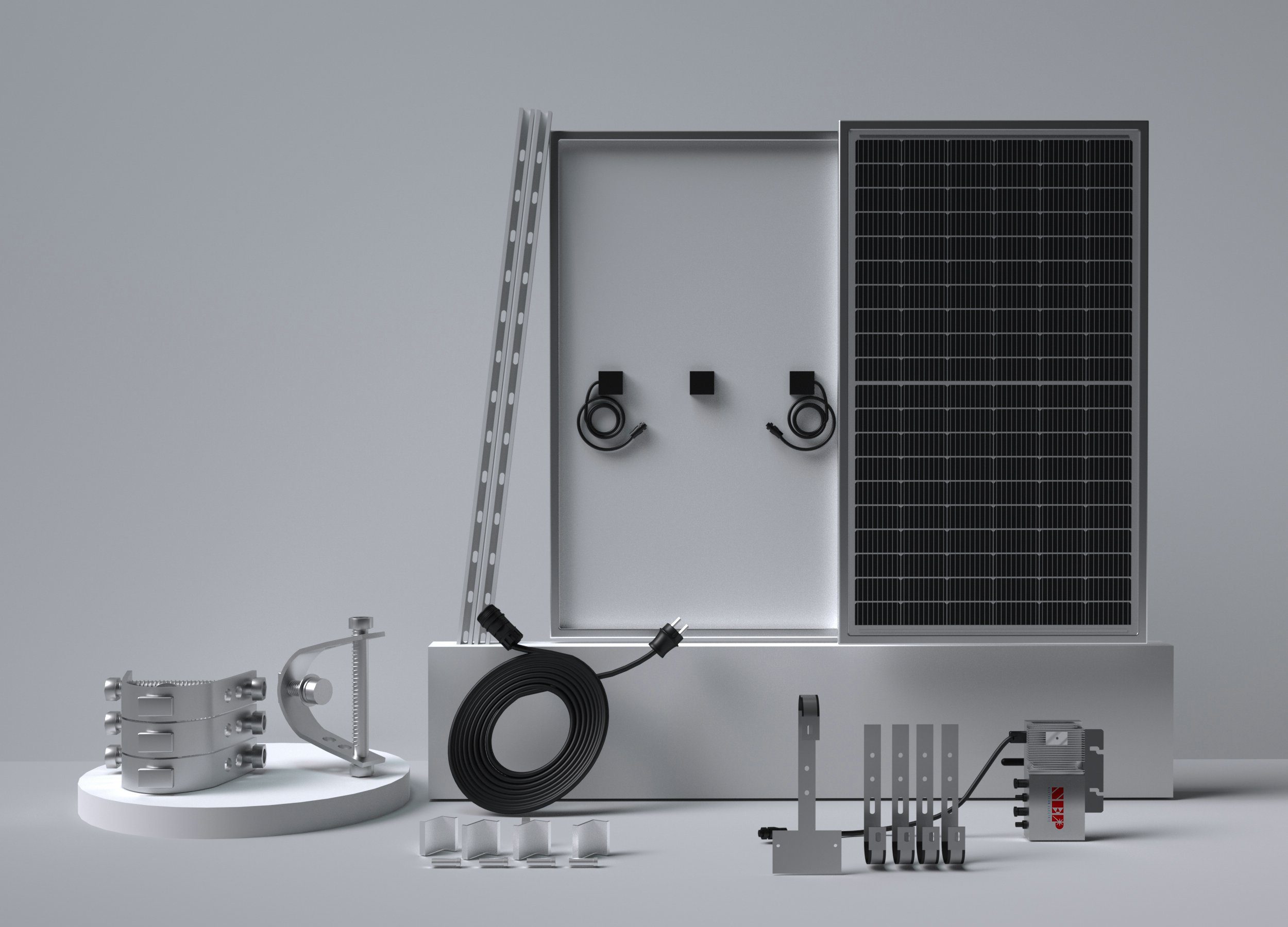 OKA Solaranlage 820W Hochleistung Ökologisch Energiesparend Einfache Installation, (Solarmodule Set für Wohnwagen Dach & Balkon), Amortisation in 2 Jahren Für umweltfreundlichen Strom zu Hause