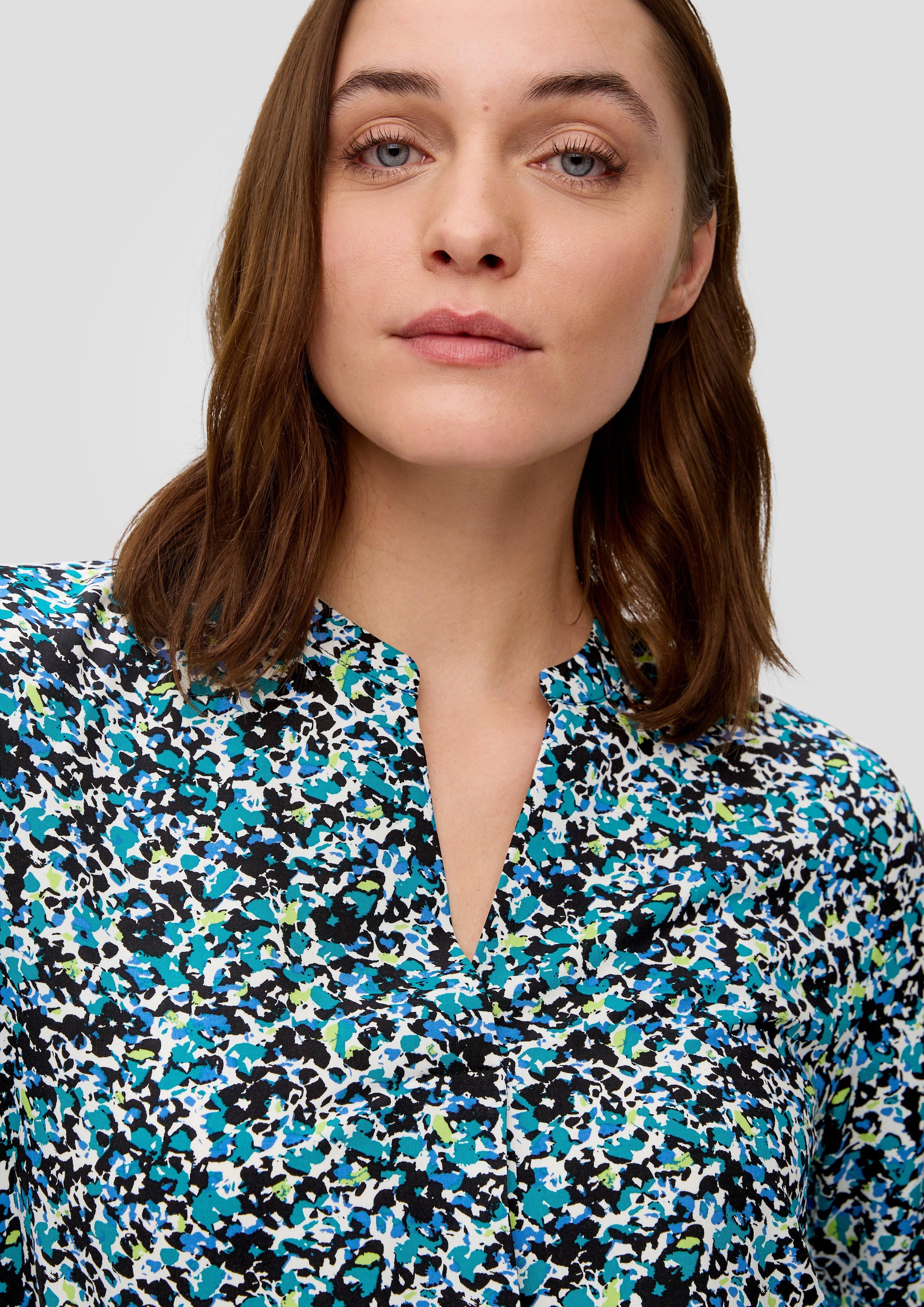 Viskosebluse mit Tunika-Ausschnitt  2142221-99A0