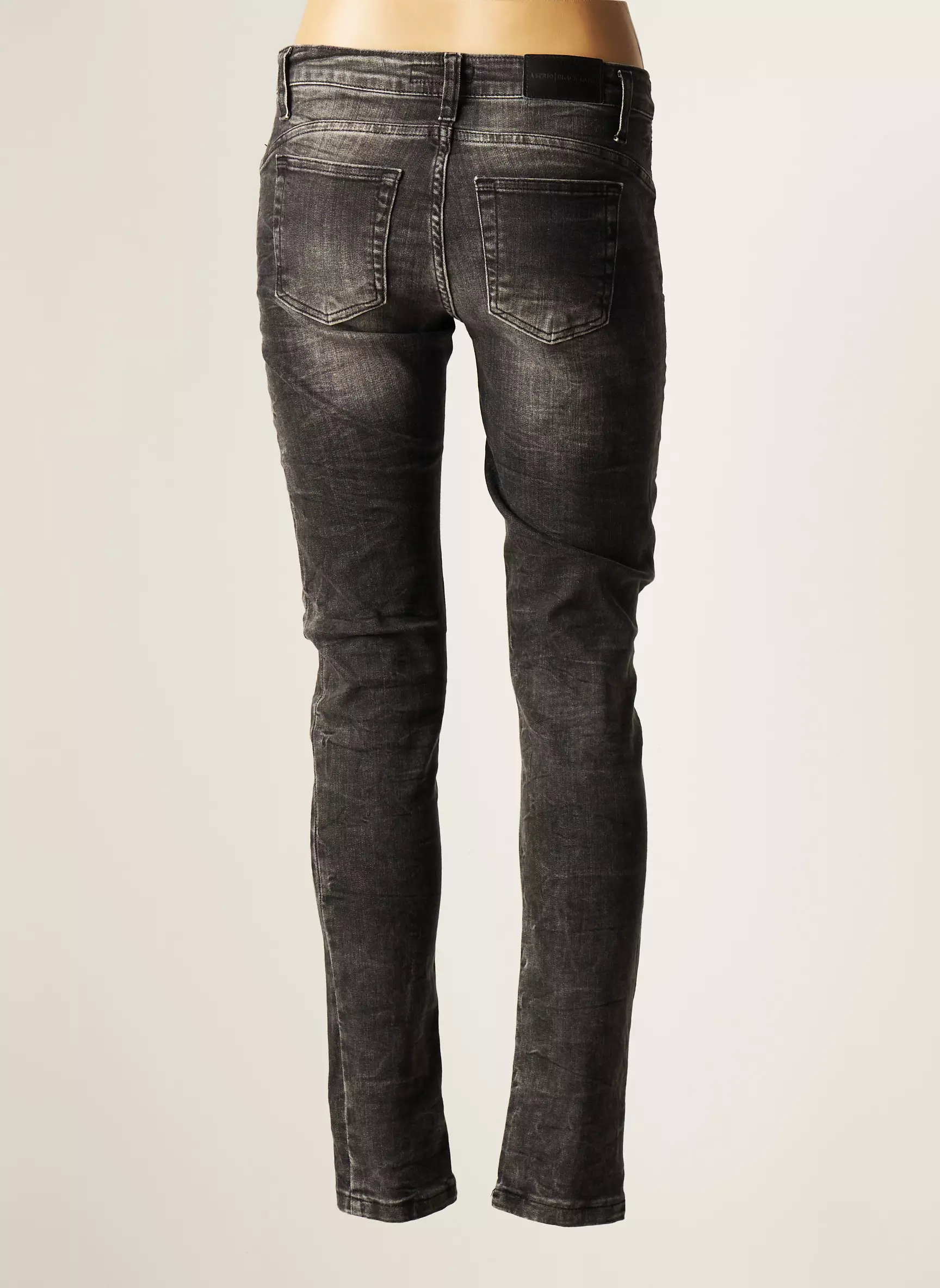 Astrid Black Label Jeans Coupe Slim Femme couleur gris