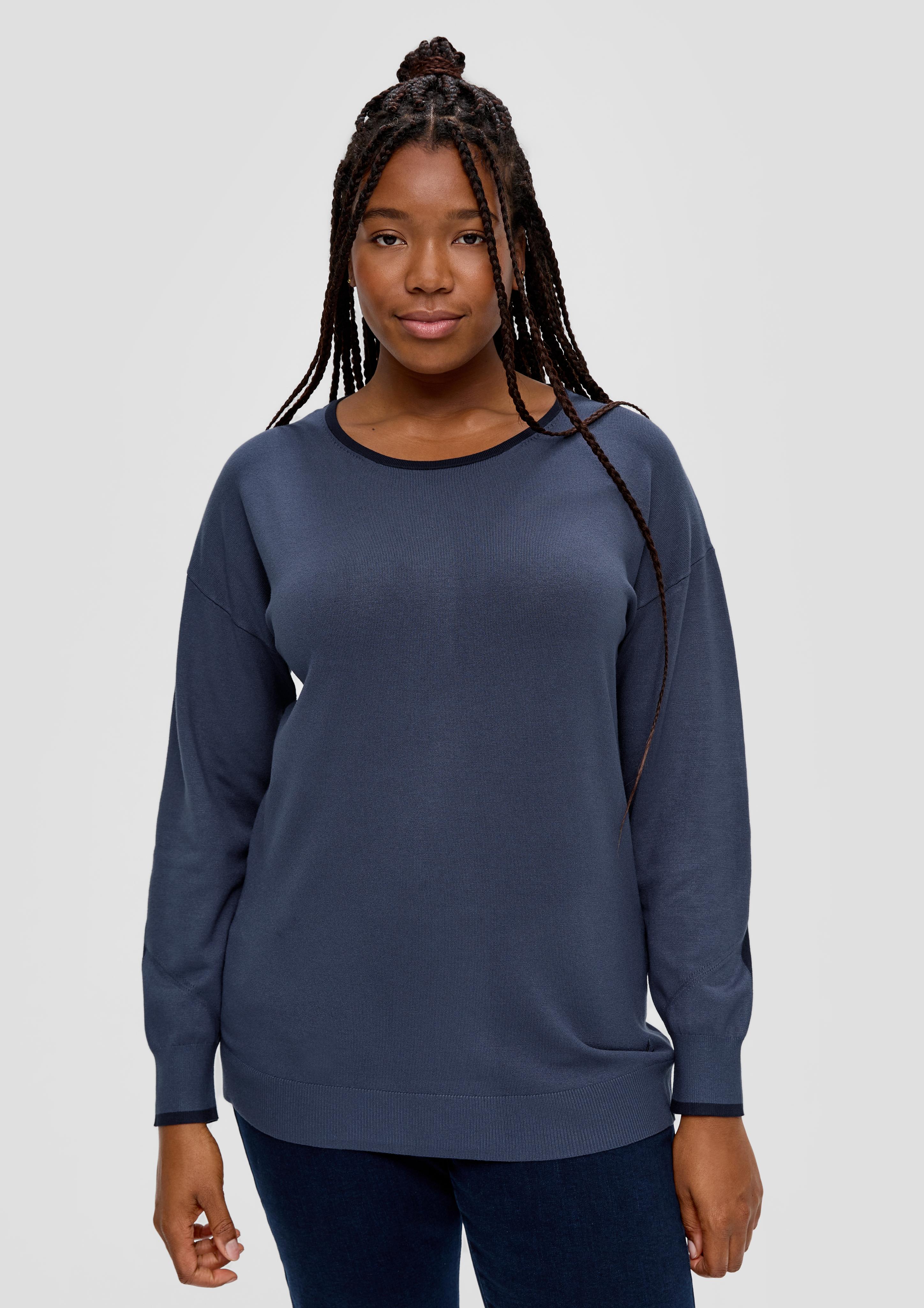 Strickpullover mit Konstrastdetails  2136633-5959