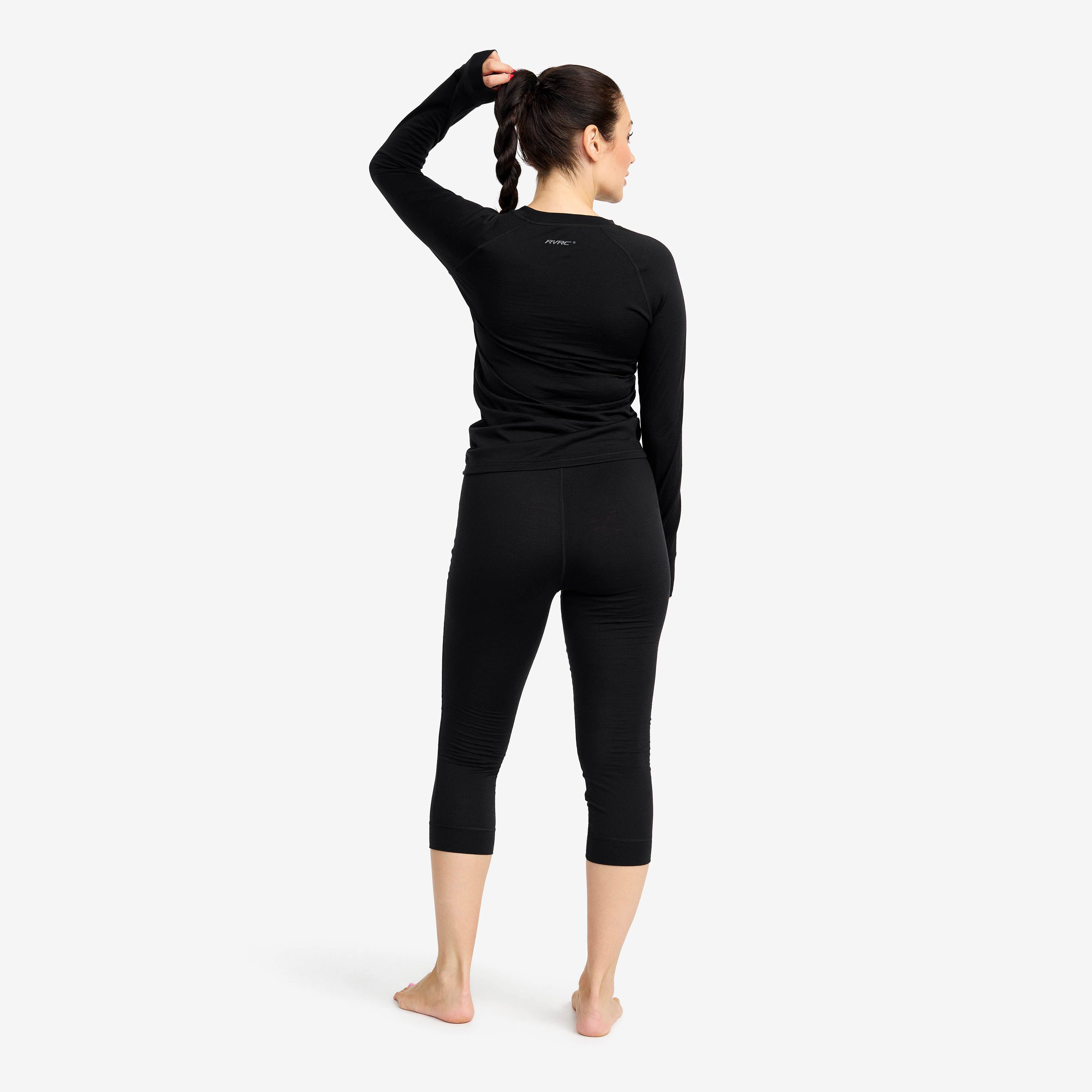 Mount Merino 3/4 Pants Femme Black