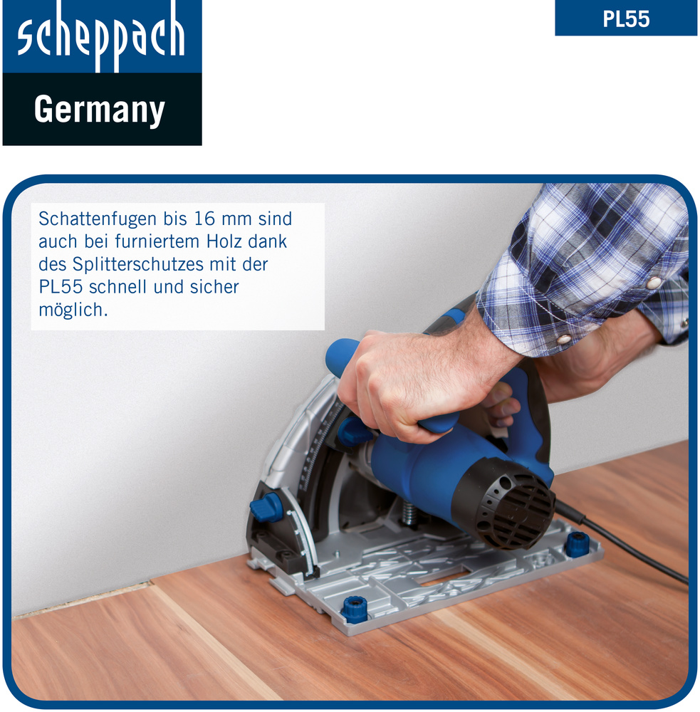 Scheppach 160 mm Tauchsägen-Set PL55