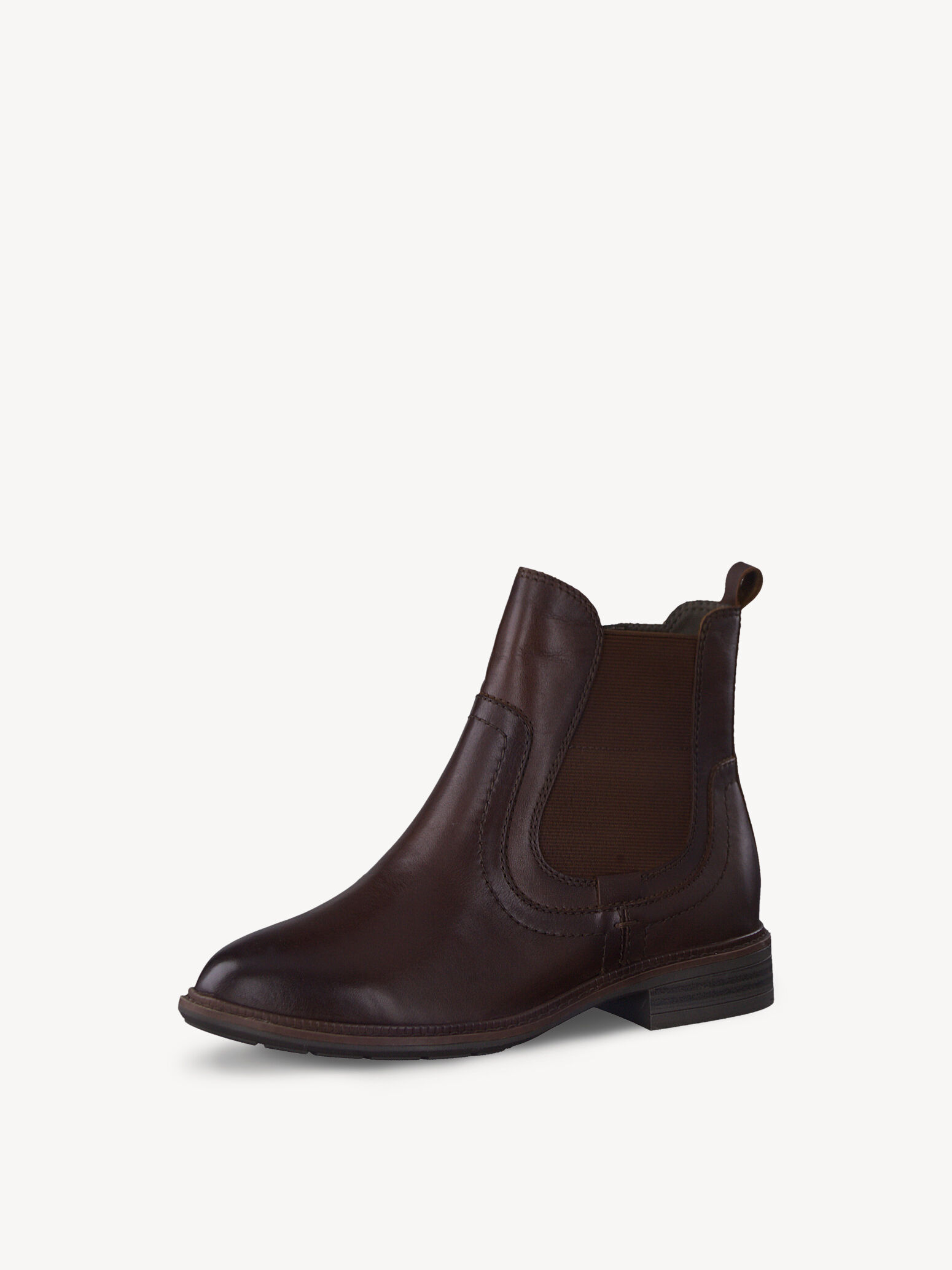 Bottine Chelsea en cuir - marron