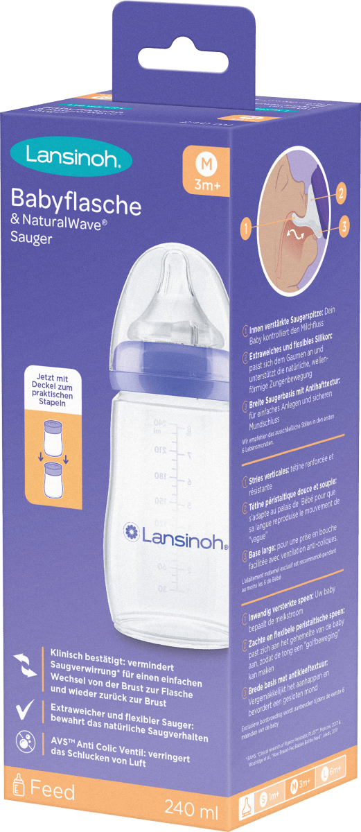 Babyflasche NaturalWave, ab 3 Monaten, 240ml, 1 St