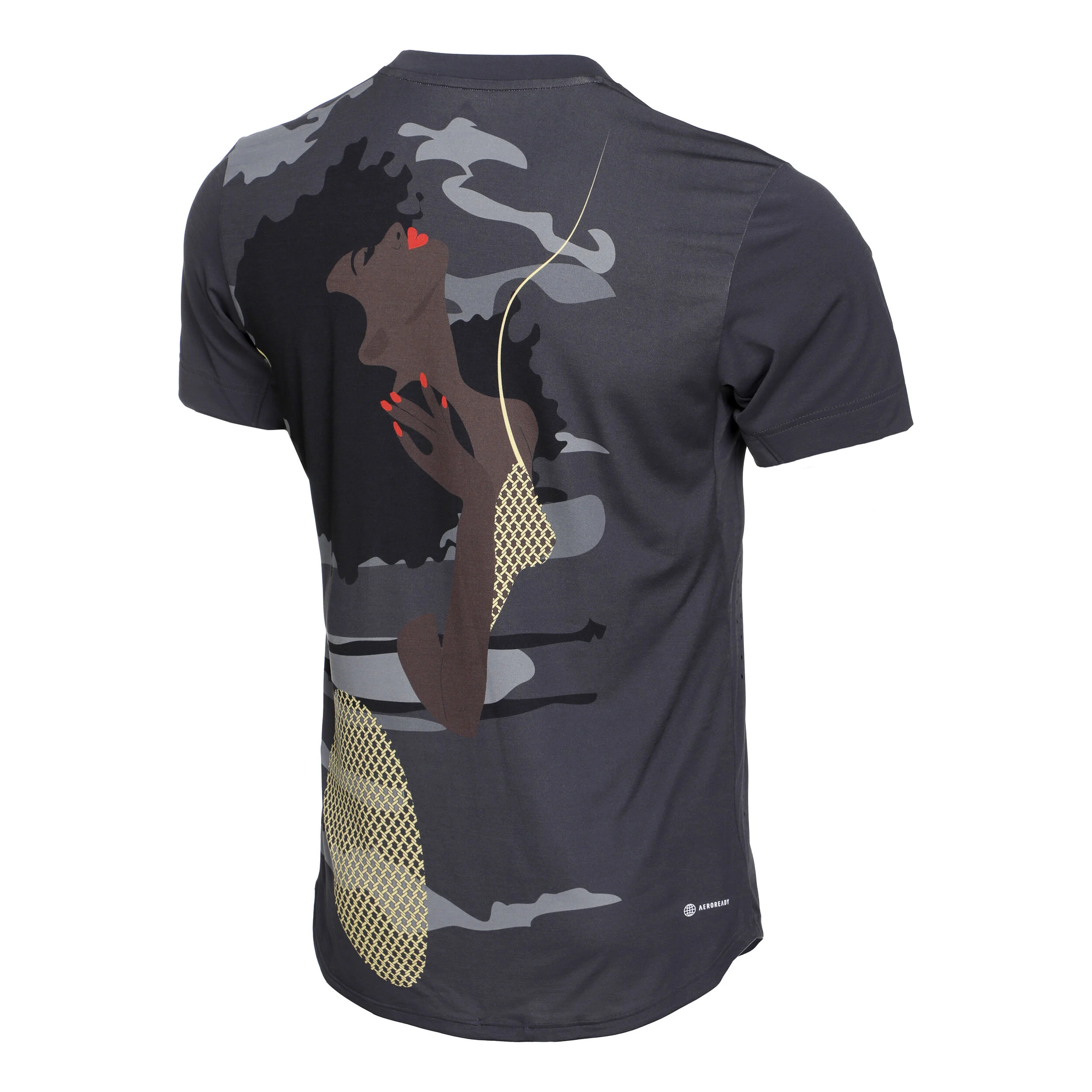 New York Printed T-Shirt Herren - Grau