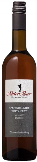 2022 Blauer Spätburgunder Weißherbst Spätburgunder Weissherbst Kabinett trocken - Roter Bur Glottertäler Winzer