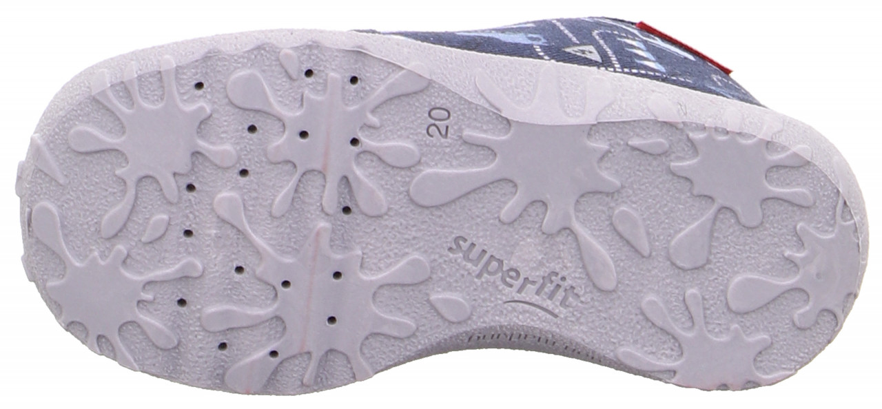 SPOTTY - Blau/WeissHausschuh mit Schnürung