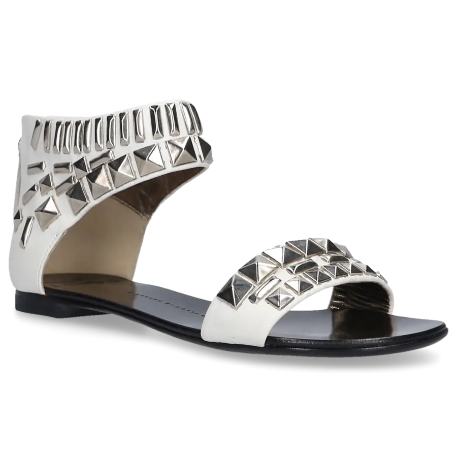 Giuseppe Zanotti - Riemchensandalen - weiß