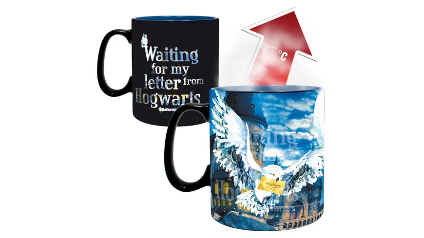 HARRY POTTER Letter Thermoeffekt Tasse 460 ml