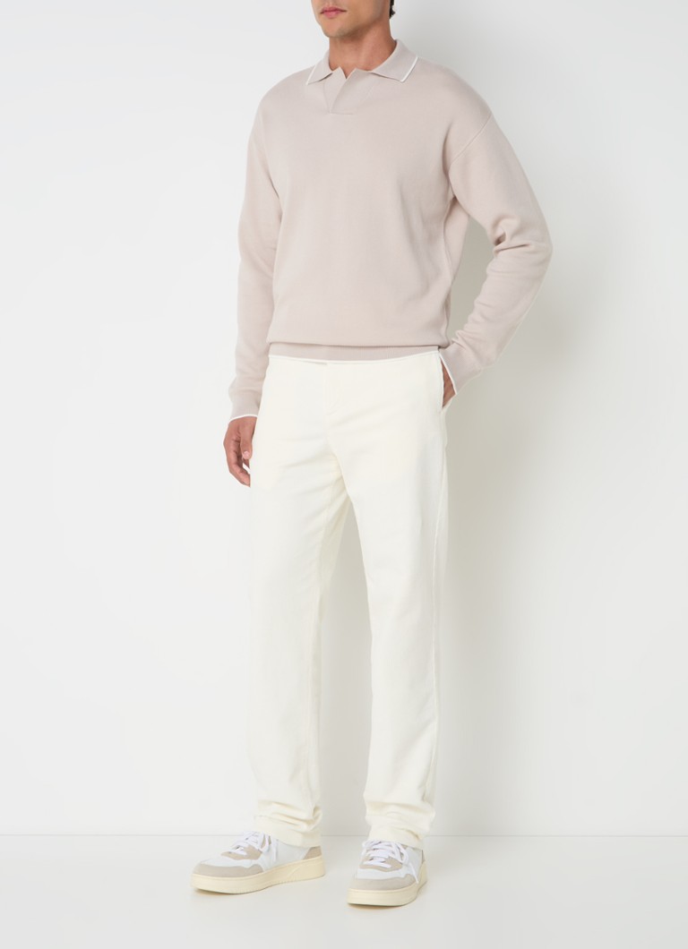 Pantaloni chino skinny din catifea reiată Boggi Milano cu buzunare interioare