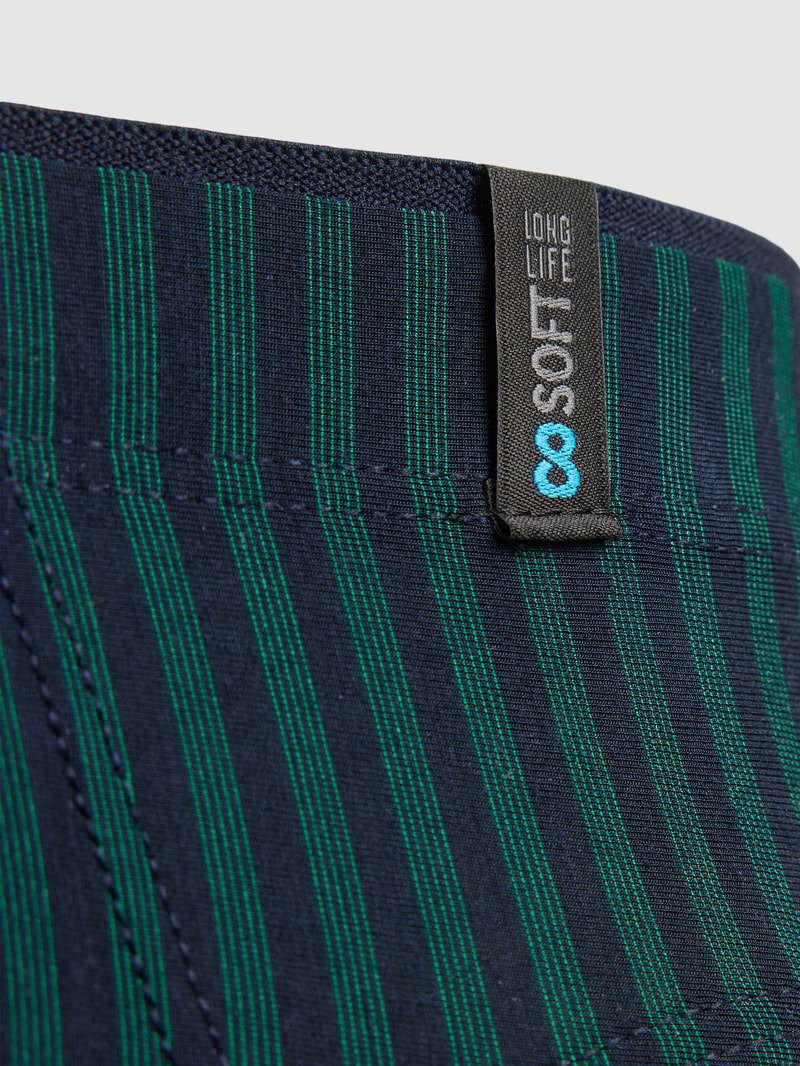 Slip mit Streifenmuster Modell 'Supermini' in dunkelblau