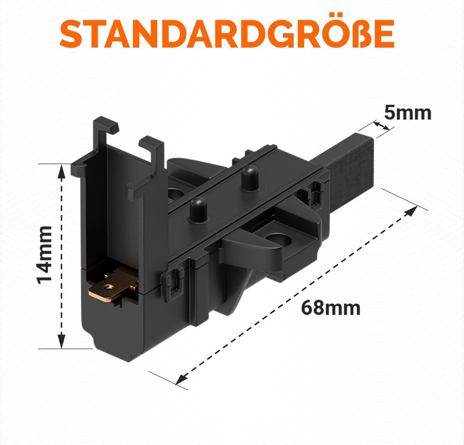 Zubehör-Set Motorkohlen Ersatz für AEG 405505048/0, VIOKS, (2-tlg), für Welling Motor Waschmaschine