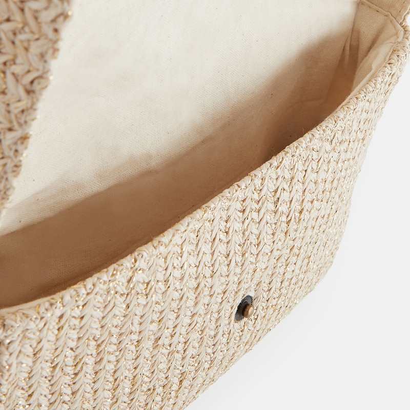 Sac de cérémonie tressé jaune fille