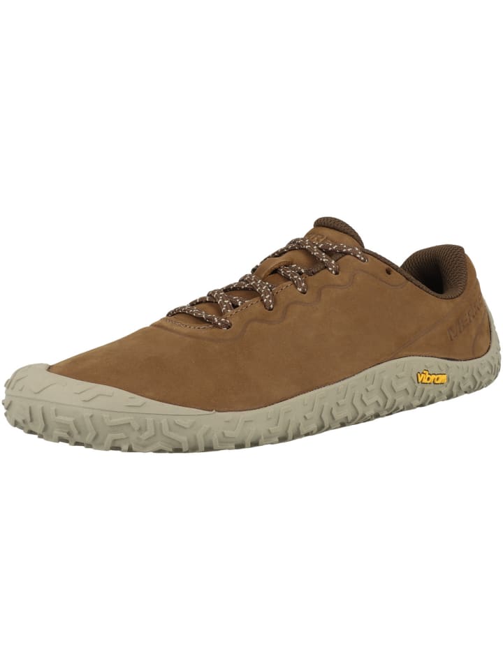 Merrell Barfußschuhe Vapor Glove 6 Leather in hellbraun günstig kaufen