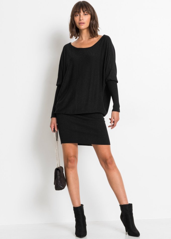 Strickkleid mit Glitzer